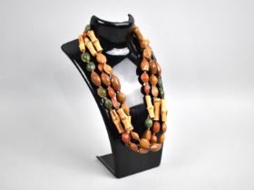 An Oriental Necklace with Bamboo and Seed Beads