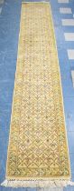 A Long Modern Patterned Runner, 447cms by 78cms