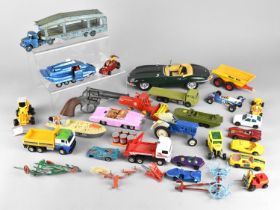 A Collection of Playworn Dinky and Other Diecast Vehicles to Include Dinky Pullmore, Dinky Pursuit