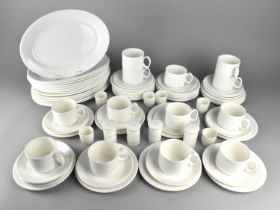 A Large Royal Doulton White Glazed Service to Comprise Oval Dishes, Cups, Saucers, Side Plates etc