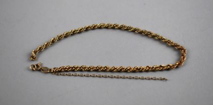 A 9ct Gold Chain Bracelet (AF)