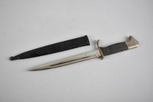 A Reproduction Miniature German Dagger, Blade Stamped for ASMF Solingen and Named JG Scharff,