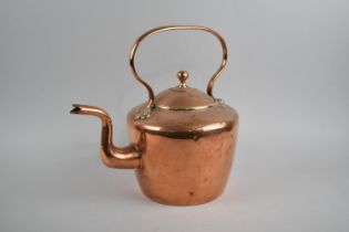 A Large Copper Kettle, 29cms High