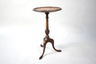 A Mid 20th Century Mahogany Circular Tripod Wine Table, 28cm Diameter and 49cms High