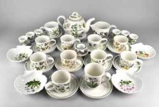 A Collection of Portmeirion Botanic Garden China to Comprise Shell Shaped Dishes, Cups, Saucers,