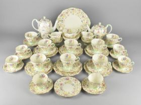 A Foley Chintz Pattern Tea Set (2398) to Comprise Eight Cups and Saucers, Six Coffee Cans and