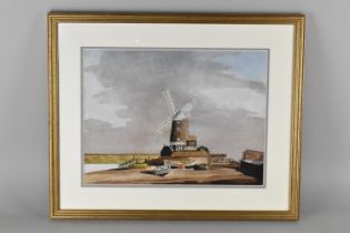 A Framed Watercolour, Windmill Scene by David B Smith, Subject 37.5x28cm