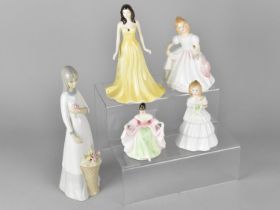 Five Various Ceramic Figures to Comprise Four Royal Doulton and a Spanish Example