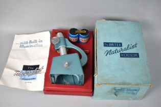 A Vintage Boxed Britex Naturalist Microscope with Instruction Manual