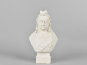 A Parian Bust to Commemorate the 60th Year of Victoria's Reign, 1837-97, by R and L, 17.5cms High,
