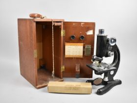 A Vintage Cased Monocular Microscope by Beck of London