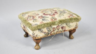 A Late 20th Century Upholstered Stool by Sherborne, 40cms Wide