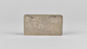 A Silver Ingot, Struck by the Pobjoy Mint, Christmas 1973, 54.2g, 5cm