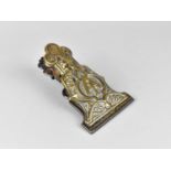 A Late 19th Century Pressed Brass Letter Clip, Monogrammed AI, 13cms Long