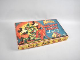 A Boxed Set of Vintage Christmas Tree Lights, Mazda, Mickey Mouse Lights, By The British Thomson-