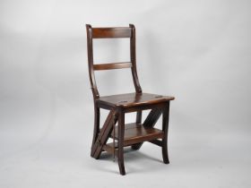 A Mahogany Metamorphic Library Step Chair