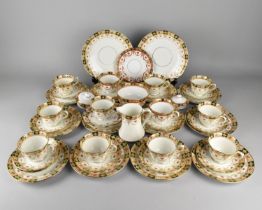 A Royal Albert Lovain Tea Set to Comprise Cups, Saucers, Side Plates, Cake Plates, Milk Jug etc