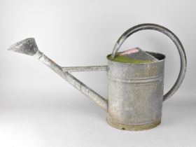 A Large Galvanized Iron Watering Can