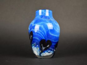 A Caithness Glass Vase, Cadenza, Designed by Collin Terris, 16cm high
