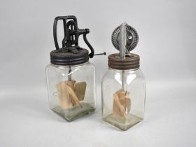 Two Vintage Butter Churns, One By Blow, The Other Dazey Churn and Manufacturing Co