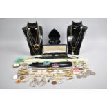 A Vintage Jewellery Box Containing various Vintage Costume Jewellery