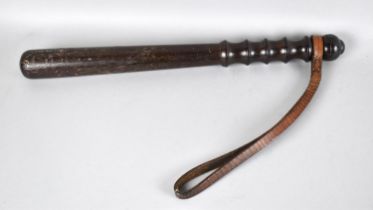 A Late 19th/Early 20th Century Turned Wooden Truncheon, 38cms Long