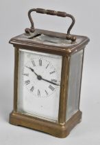 A Mid 20th Century French Brass Cased Carriage Clock for Restortaion