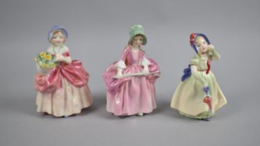 A Collection of Three Various Royal Doulton Figures to include Babie, Bo Peep and Cissie