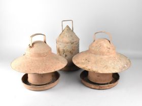 Three Poultry Feeders