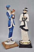 Two Late 20th Century Figural Ornaments After Giuseppe Armani, Tallest 26cms High