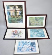 A Collection of Five Various Framed Impressionist Prints