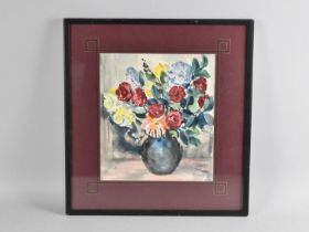 A Framed Still Life Watercolour by Mary Jump, 1898 -1998 (Vase of Flowers) 19.5x22cms