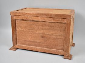 An Early/Mid 20th Century Work Box with Removable Inner Tray, Bracket Feet, 25cms Wide