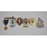 A Small Collection of Enamelled Masonic Items