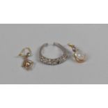 A Collection of Gold and Gold Coloured Metal Jewellery to comprise 18ct White Gold and Diamond Ring,