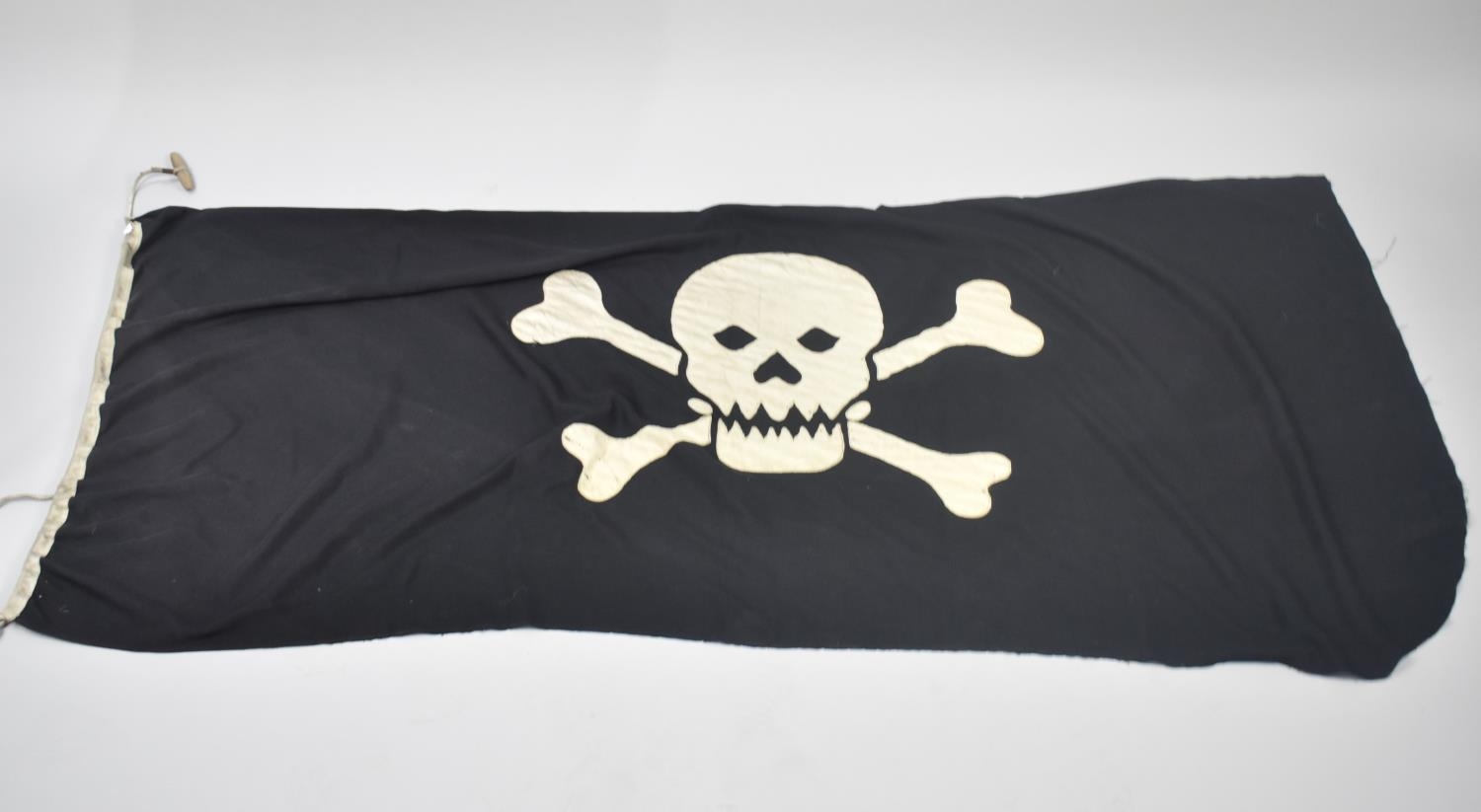 A Late 20th Century Sewn Pirate Flag, 165x87cms