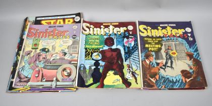 A Collection of 1970s Comics to include Six Issues Sinister Tales and Two Issues Star Wars Weekly