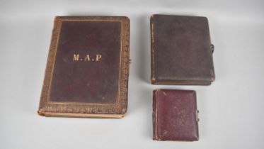 Three Late 19th /Early 20th Century Photograph Albums with Photographs, Condition issues