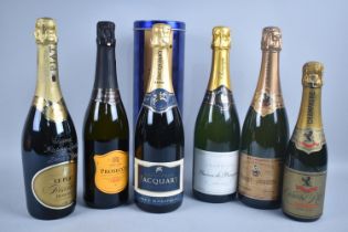 A Collection of Sparkling White Wines to include Four Bottles Champagne