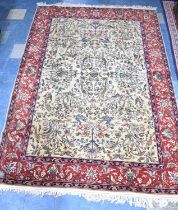 A Large Vintage Patterned Carpet, Fawn Ground, 306x212cm