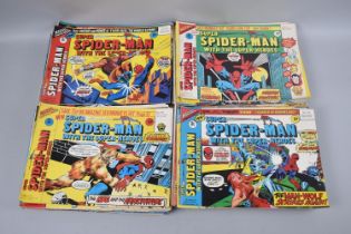 A Large Collection of Marvel Super Spiderman with The Super Heroes Comics