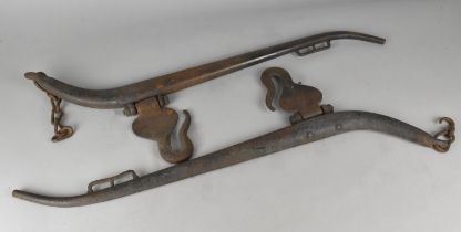 A Pair of Cast Metal Horse Hames