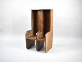 An Edwardian L Shaped Oak Stand, Perhaps for Riding Boots, 47cms Wide