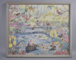 A Framed Molly Brett Fairy Print, Frame 56x48cm