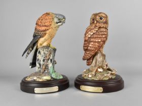 Two Limited Edition Royal Doulton Birds, Tawny Owl Signed by Graham Tongue, No DA156, 155/2500 and a