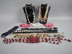 A Collection of Costume Jewellery, Mainly Bead Necklaces