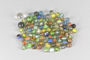 A Collection of Vintage and Later Glass Marbles