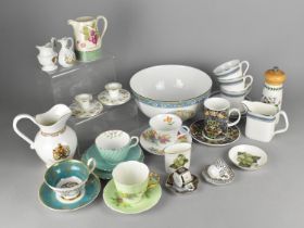 A Collection of Ceramics to Comprise Aynsley Wrythen Cabinet Tea Trio, Royal Grafton Cabinet Cup and