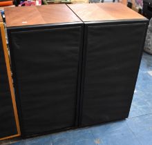 A Pair of Vintage Hi-fi Speakers, 42cm wide x 41cm deep and 83cm high