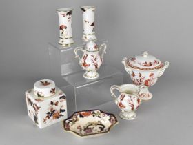 A Collection of Various Coalport to Comprise Three Pieces of Indian Tree Coral, Coalport Hong Kong